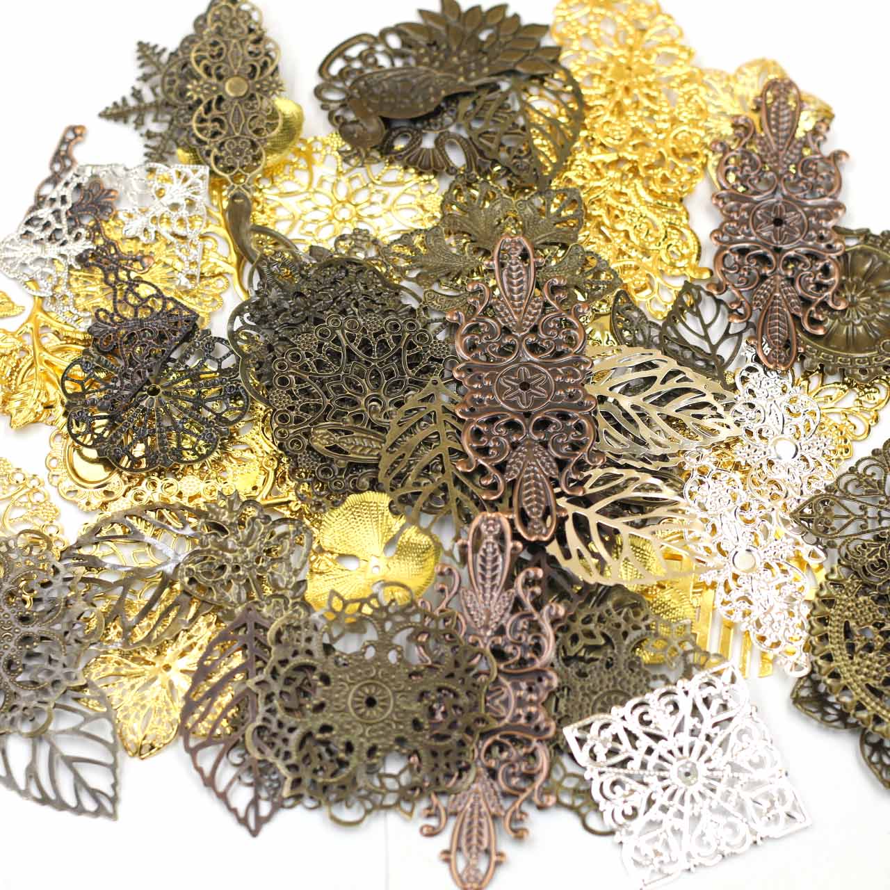 Embellish Craft - Hiasan Konektor Acak Campuran Segitiga Pola