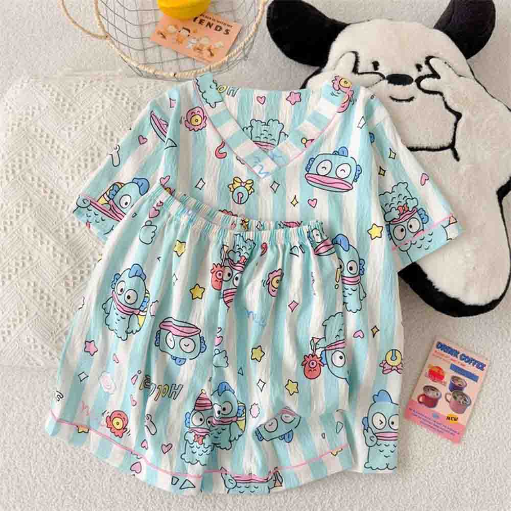 Embellish Knit - Set Piyama Wanita Sanrio Hangyodon Piyama
