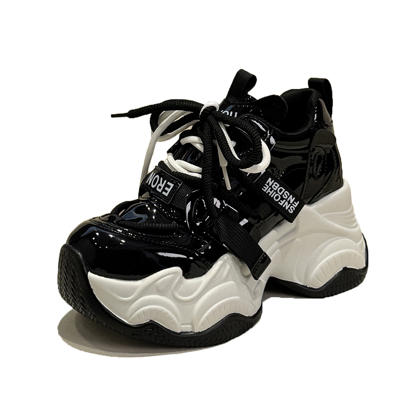 Guipure Lace Panel - Sneakers Platform tinggi 2023 wanita sepatu
