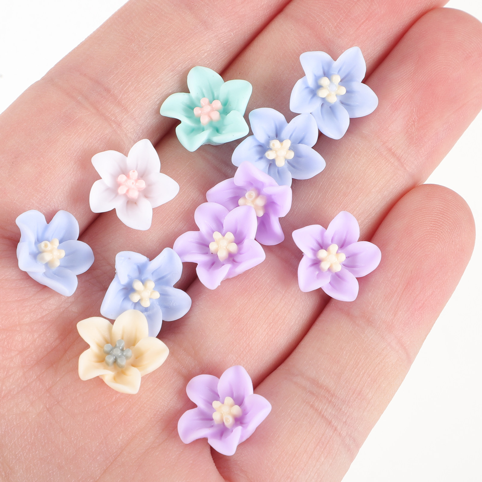 Embellish Craft - 200Pcs Hiasan Bunga Resin Unik Set