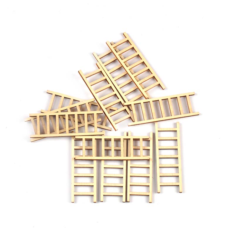 Craft Embellishment - 20 buah/Lot 20x60mm tangga alami kayu