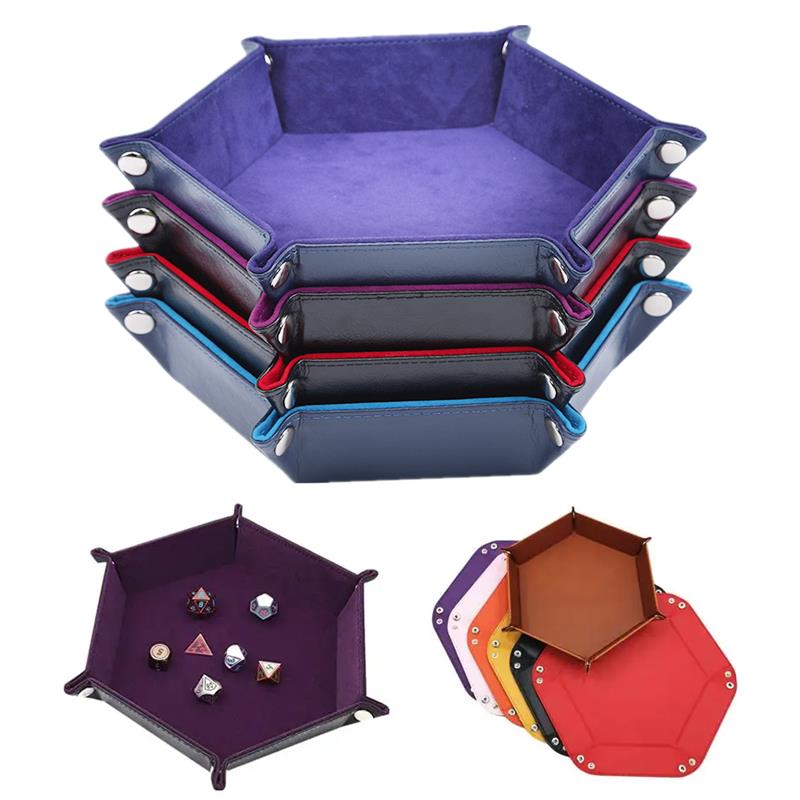 Velvet Ribbon Roll - Baki Penyimpanan Dadu Heksagonal Lipat, Alas