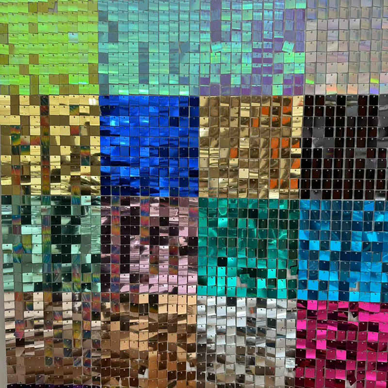 Sequin Fabric Panel - Latar belakang dinding berkilau, 6/12/24/25/26-27 buah