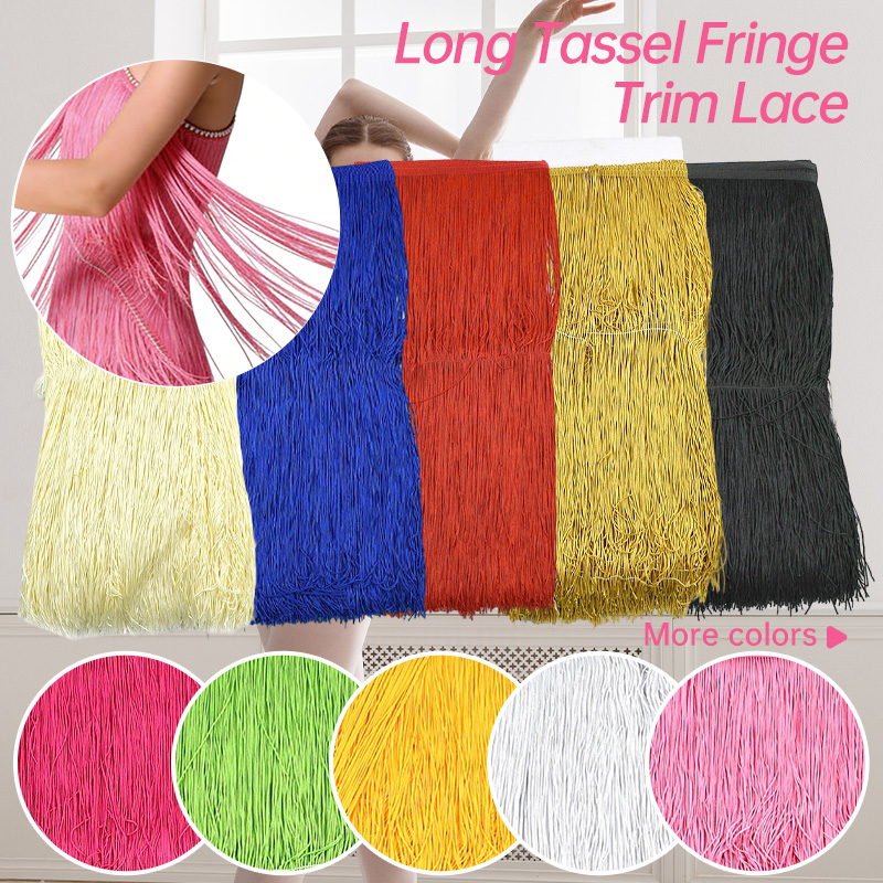 Tassel Fringe Trim - 2/5 Meter Rumbai Panjang 50cm, Hiasan
