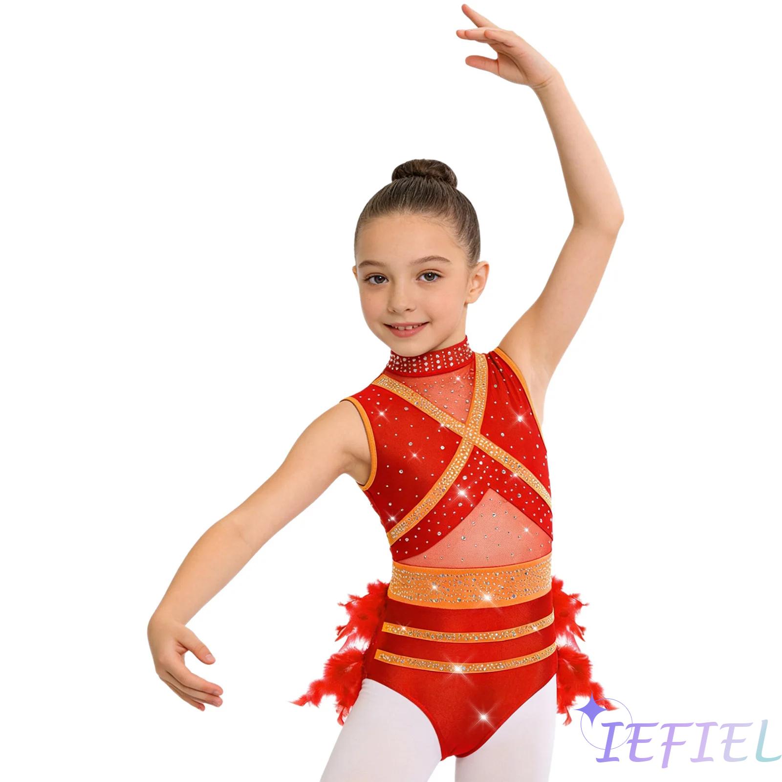 Rhinestone Banding Trim - Kostum Tari Balet Latin Anak Perempuan