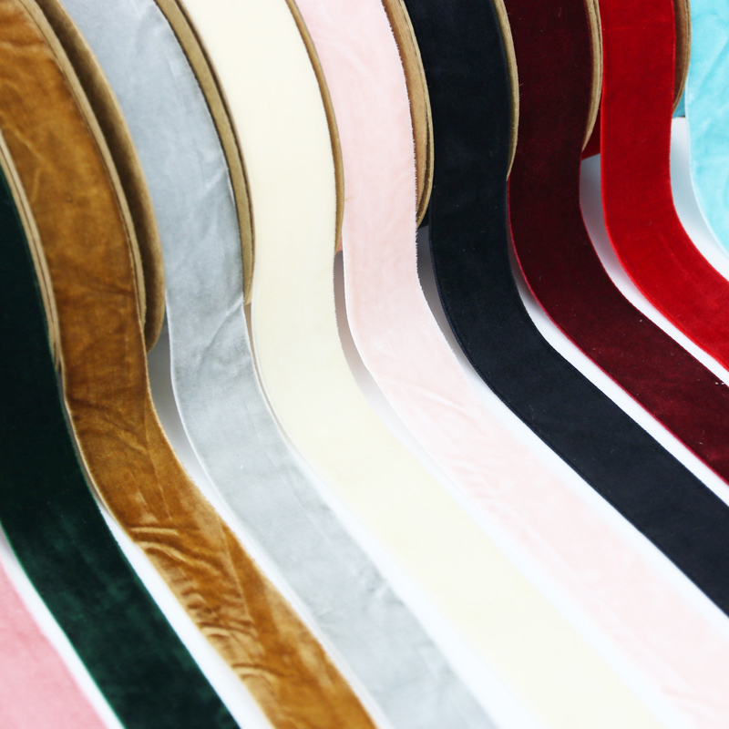 Velvet Ribbon Roll - (10 meter/gulungan) 25mm pita beludru grosir