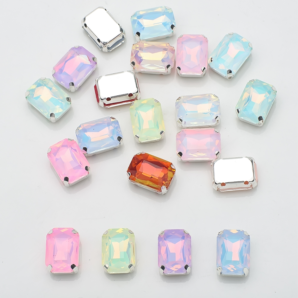 10 Pcs 10x14mm Rhinestone Pers - Sew On Rhinestone ulasan dan harga