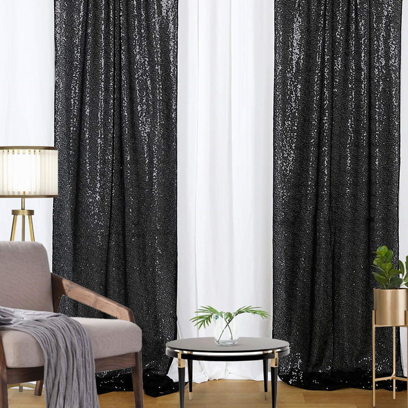 Tirai latar belakang payet ema - Sequin Fabric Panel ulasan dan harga