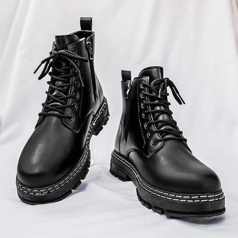 Sepatu Bot Motor Kulit Paten H - Guipure Lace Panel ulasan dan harga