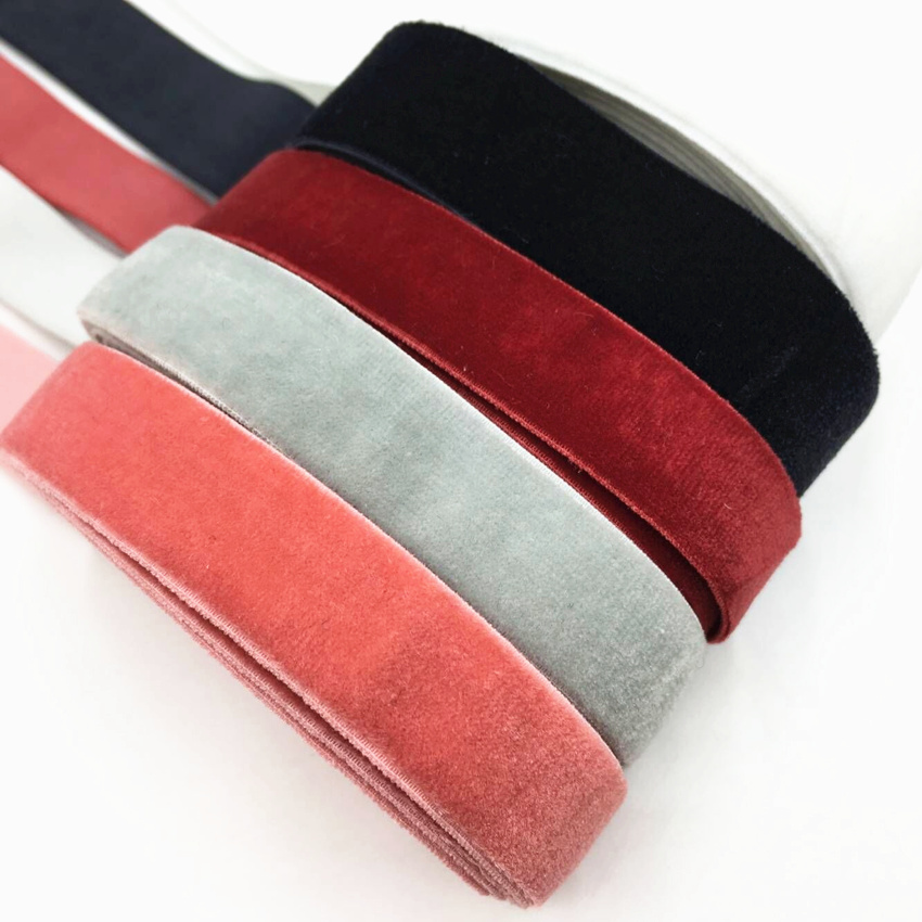 15Mm 5Yar Beludru Elastis Pita - Velvet Ribbon Roll ulasan dan harga