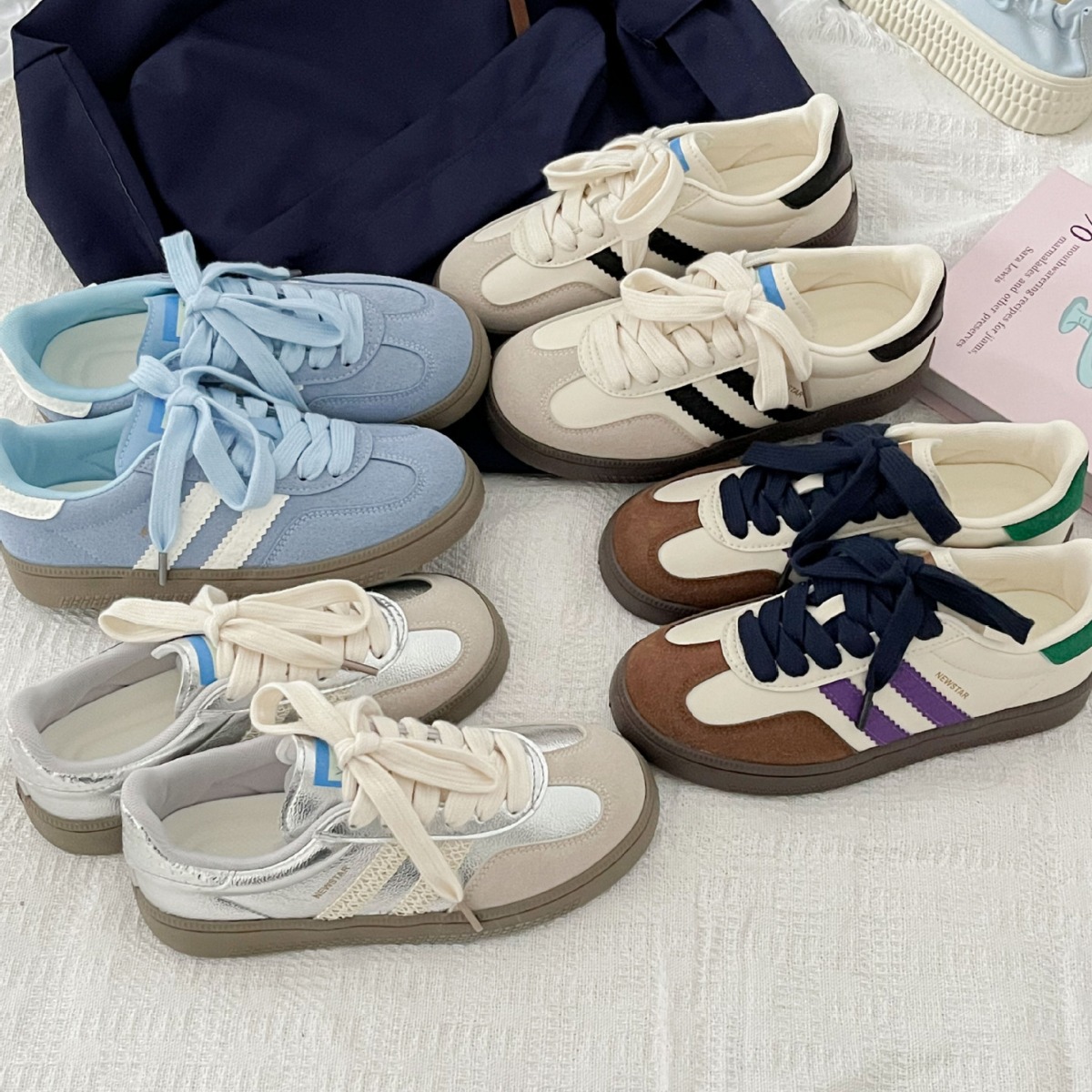 Sepatu sneakers bergaya vintag - Guipure Lace Panel ulasan dan harga