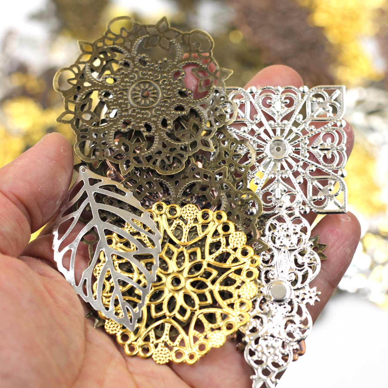 Hiasan Konektor Acak Campuran  - Embellish Craft ulasan dan harga