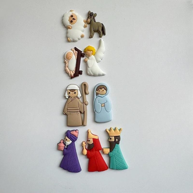 G6kf 9pcs/set kelahiran kelahi - Christmas Craft Embellishment ulasan dan harga