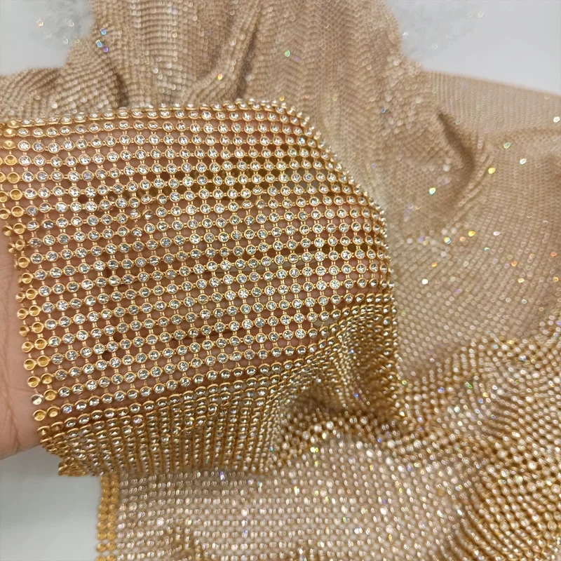 45X120Cm Kain Chainmail Jaring - Crystal Mesh Fabric ulasan dan harga
