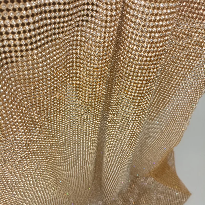 45X120Cm Kain Chainmail Jaring - Crystal Mesh Fabric ulasan dan harga