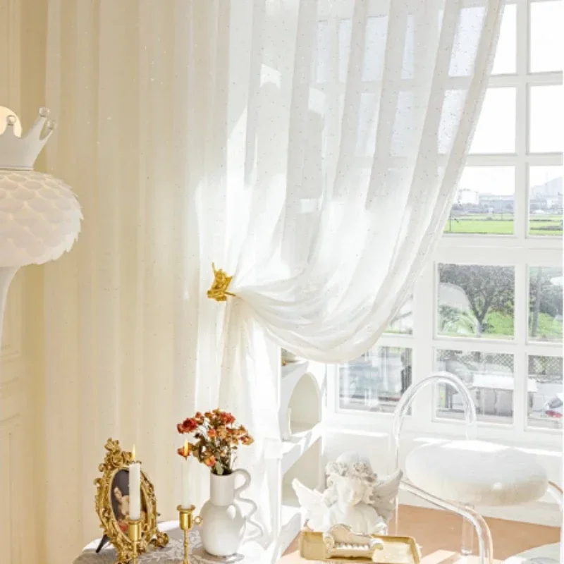 Tirai Tipis Perancis untuk Rua - Sequin Fabric Panel ulasan dan harga