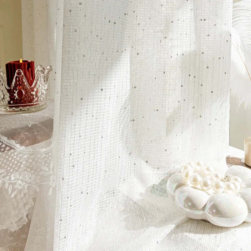 Tirai Tipis Perancis untuk Rua - Sequin Fabric Panel ulasan dan harga