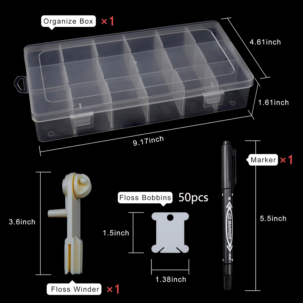 Kotak Penyimpanan Benang Sulam - Craft Embellishment Storage ulasan dan harga