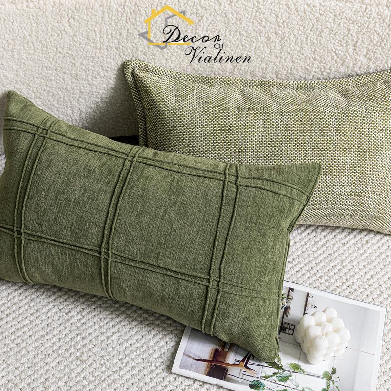 Bantal pinggang hijau, sofa ga - Velvet Ribbon Roll ulasan dan harga