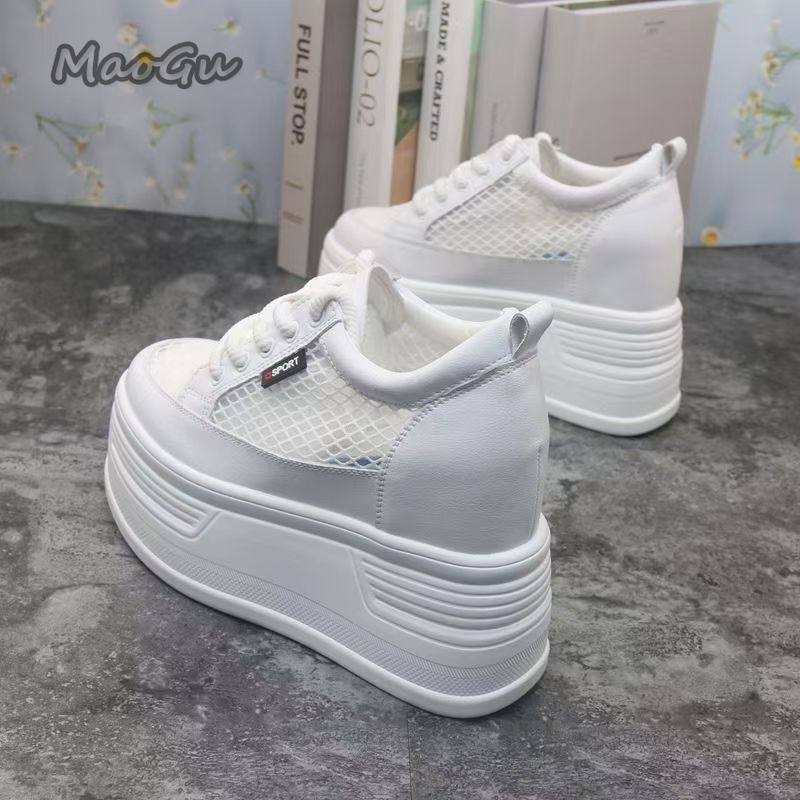 Tenis De Mujer Sepatu Platform - Guipure Lace Panel ulasan dan harga