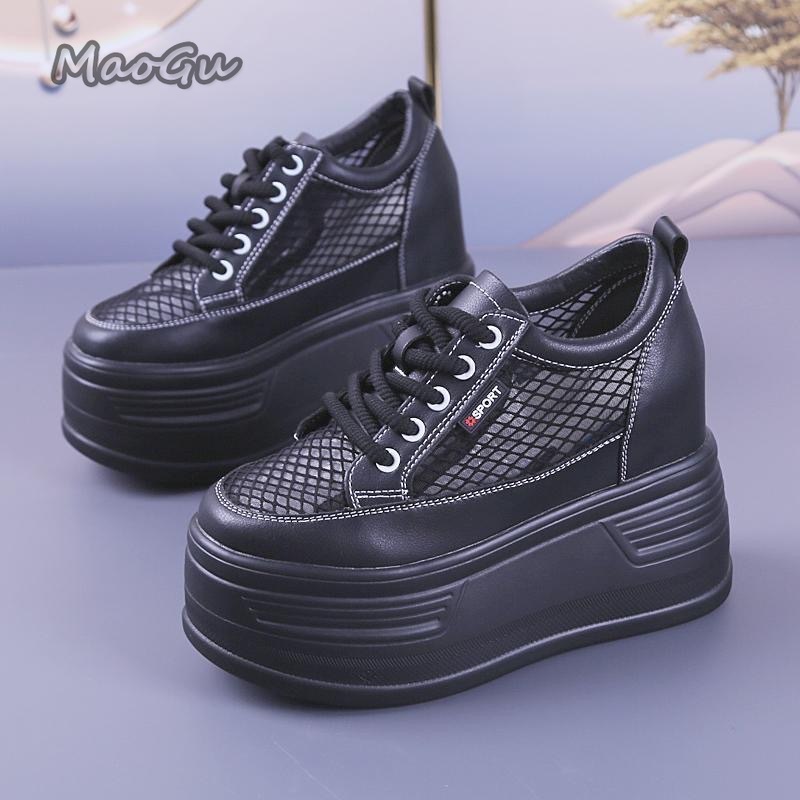 Tenis De Mujer Sepatu Platform - Guipure Lace Panel ulasan dan harga