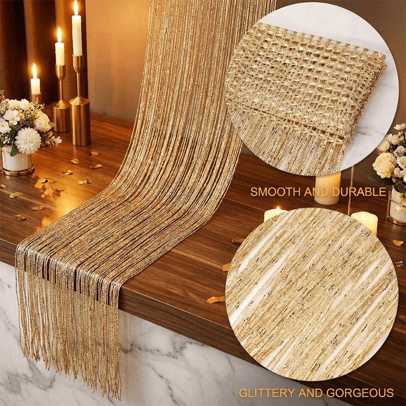 1 Buah Tirai Dekorasi Rumbai B - Sequin Fabric Panel ulasan dan harga