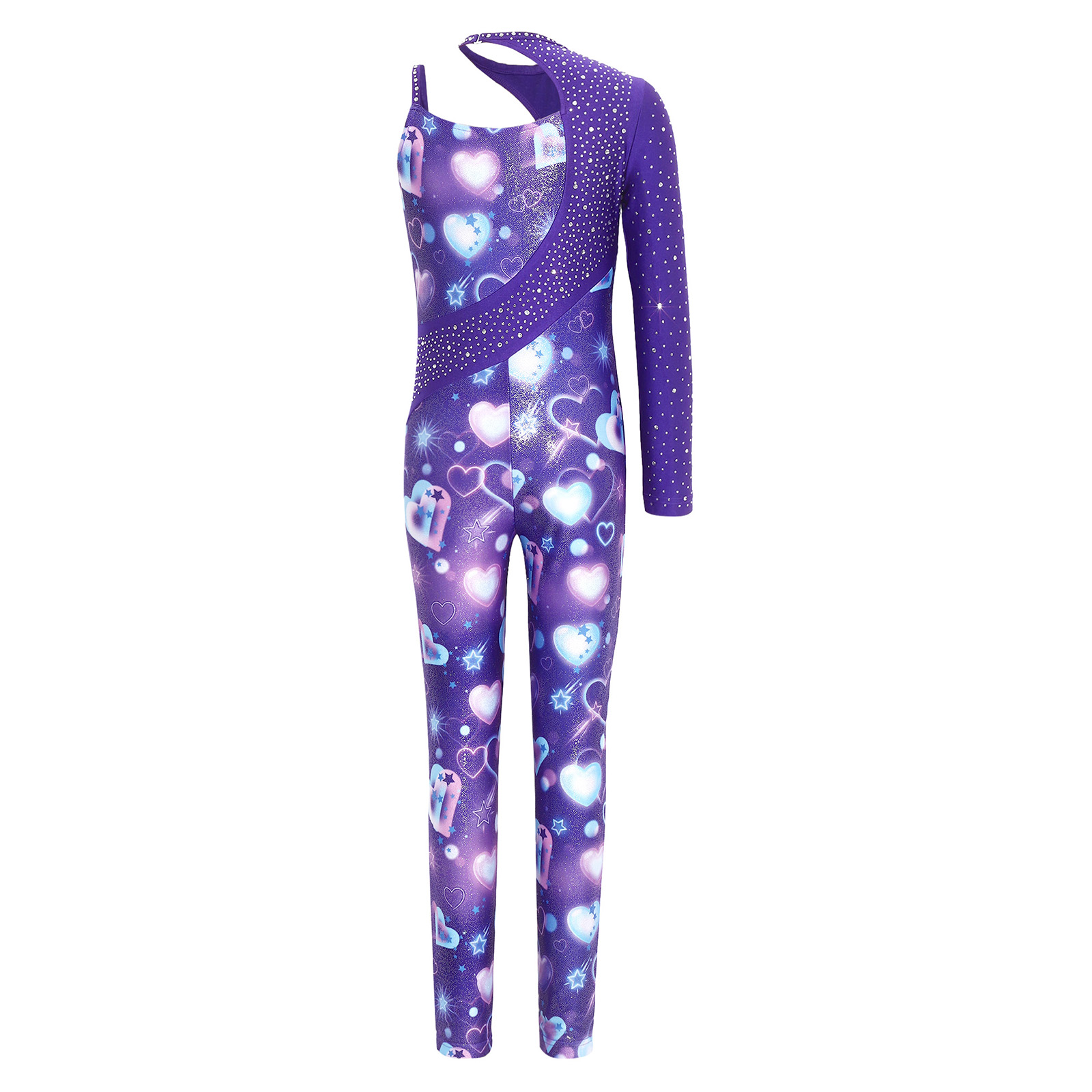 Leotard Latihan Tari Balet Sen - Rhinestone Banding Trim ulasan dan harga