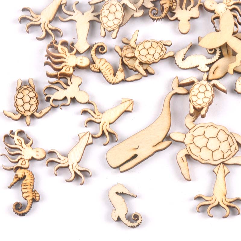 20Pcs 25-40Mm Penyu/Kuda/Paus  - Embellish Craft ulasan dan harga