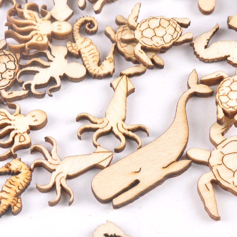 20Pcs 25-40Mm Penyu/Kuda/Paus  - Embellish Craft ulasan dan harga