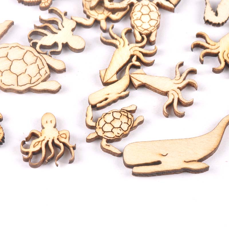 20Pcs 25-40Mm Penyu/Kuda/Paus  - Embellish Craft ulasan dan harga