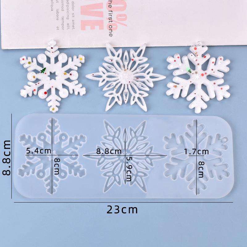 Cetakan silikon ornamen keping - Christmas Craft Embellishment ulasan dan harga