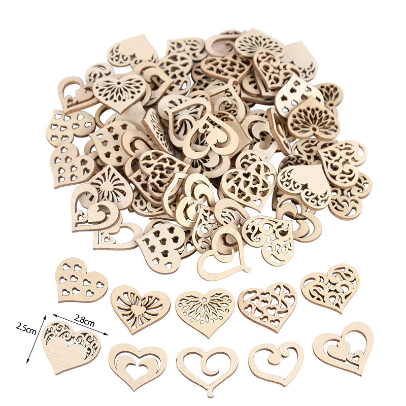 100 buah pola hati berongga ke - Embellish Craft ulasan dan harga