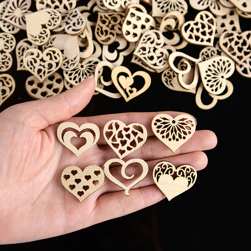 100 buah pola hati berongga ke - Embellish Craft ulasan dan harga
