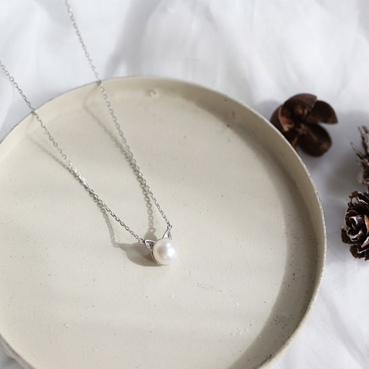 Perhiasan Perak Sterling 925 F - Pearl Trim Chain ulasan dan harga