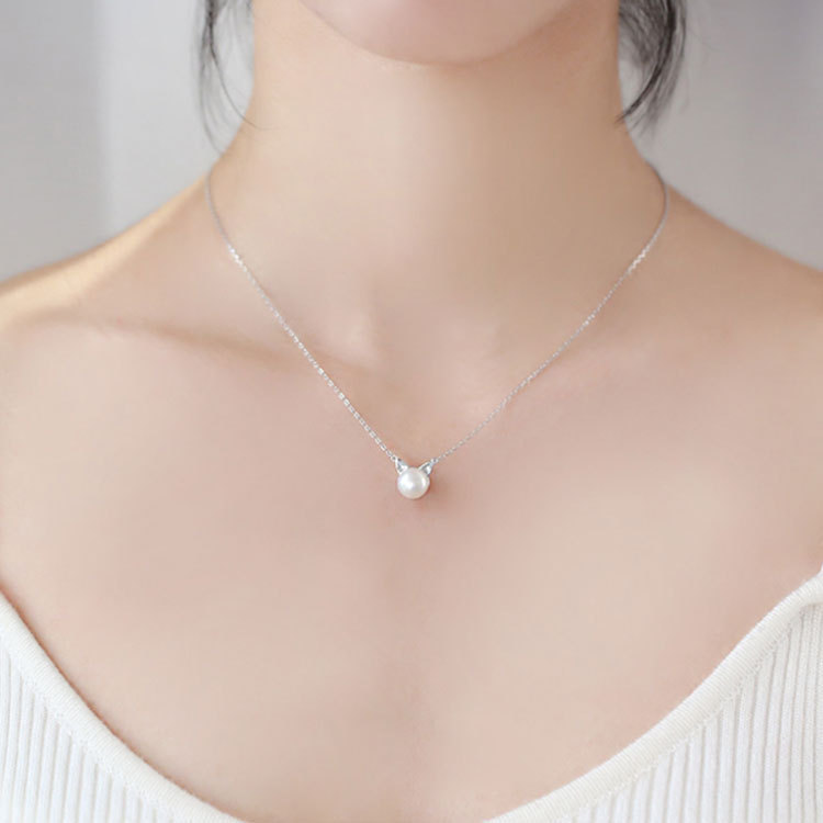 Perhiasan Perak Sterling 925 F - Pearl Trim Chain ulasan dan harga