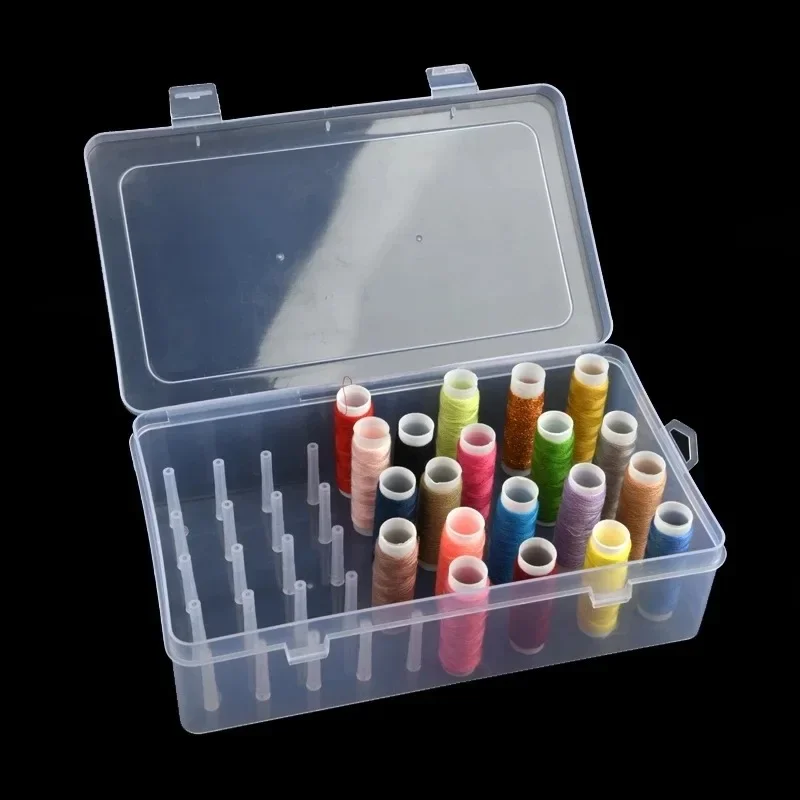 Kotak benang jahit baru 42 bua - Craft Embellishment Storage ulasan dan harga