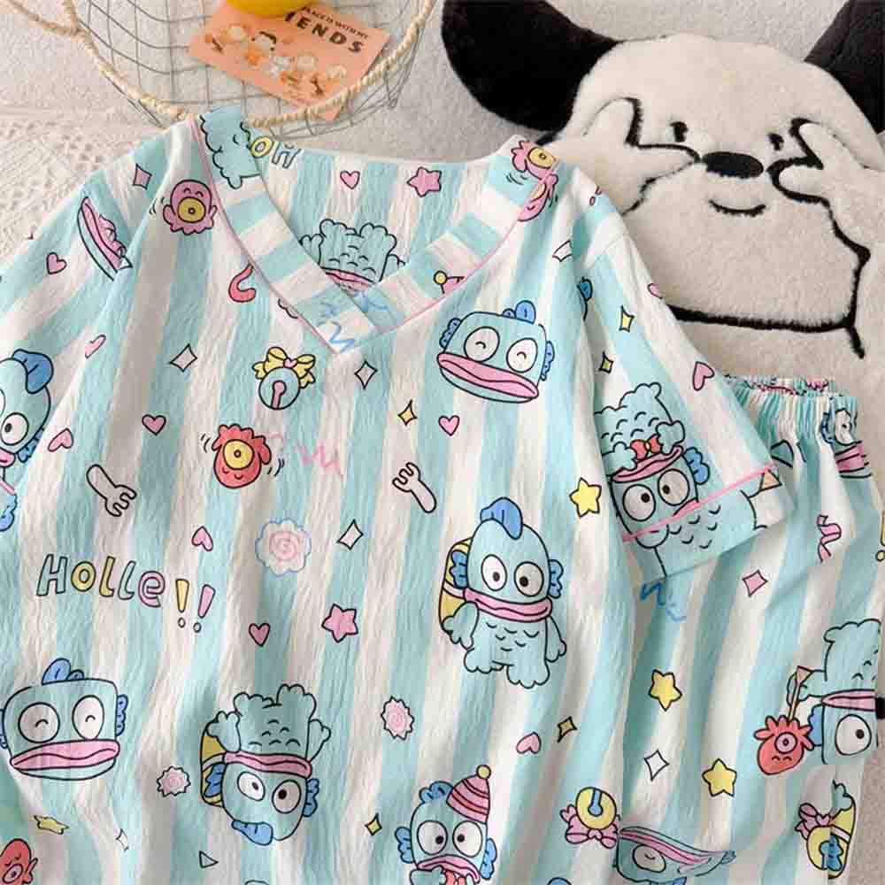 Set Piyama Wanita Sanrio Hangy - Embellish Knit ulasan dan harga