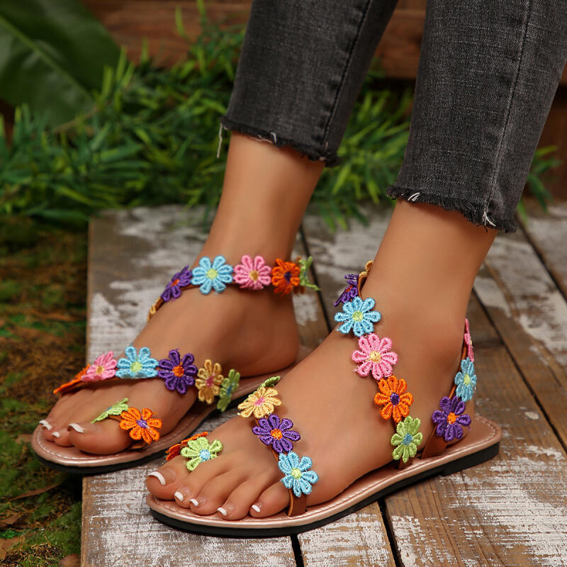 Sandal Wanita Bordir Bunga Boh - Embroidery Embellishments ulasan dan harga