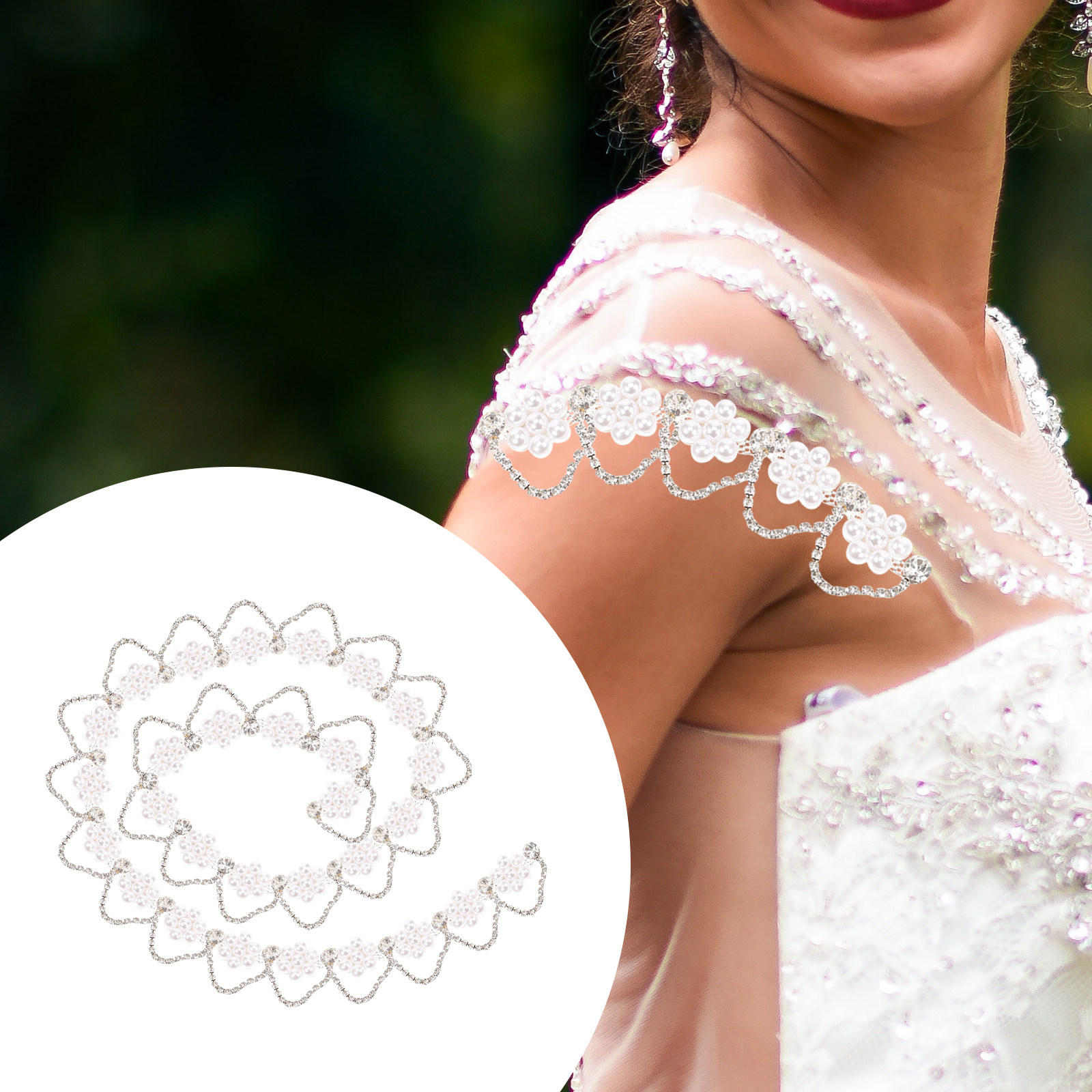 Rantai Mutiara Berlian Imitasi - Pearl Trim Chain ulasan dan harga