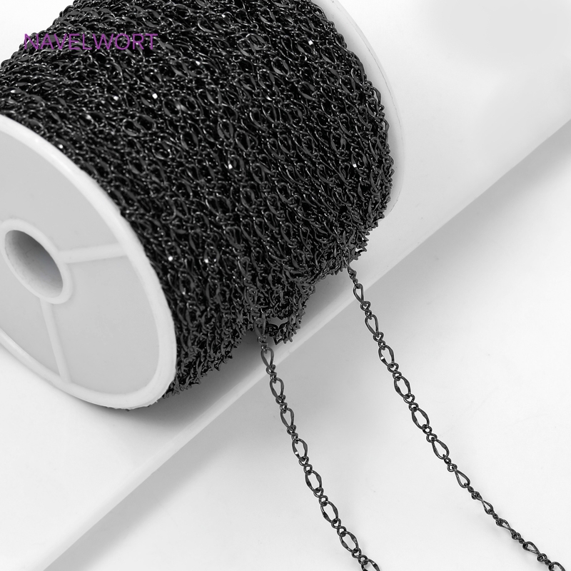Rantai Tipis Oval Warna Hitam  - Embroidery Craft ulasan dan harga