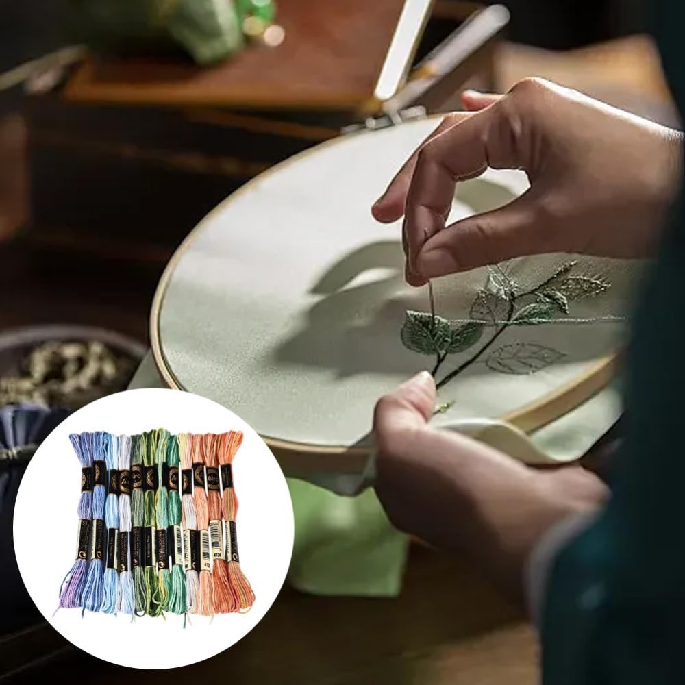 12 Gulungan Benang Sulam 105 Y - Embroidery Embellishments ulasan dan harga