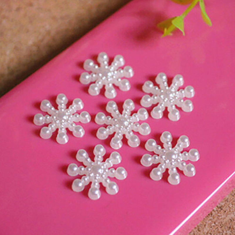 100 Buah Mutiara Putih Resin S - Christmas Craft Embellishment ulasan dan harga