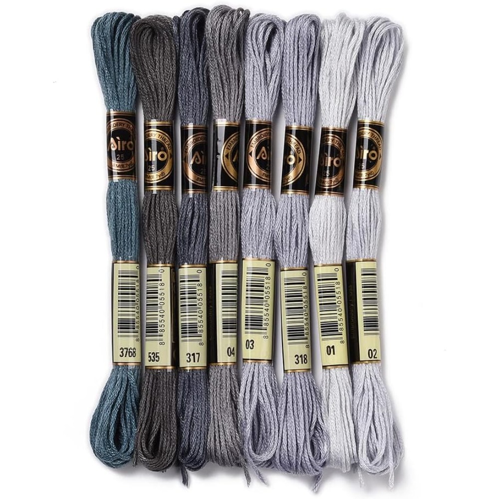 8 Gulungan 70 Yard Gelang Pers - Embroidery Embellishments ulasan dan harga