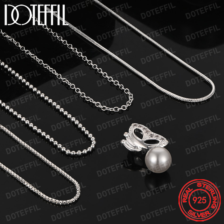 Kalung Liontin Mutiara Kupu-Ku - Pearl Trim Chain ulasan dan harga