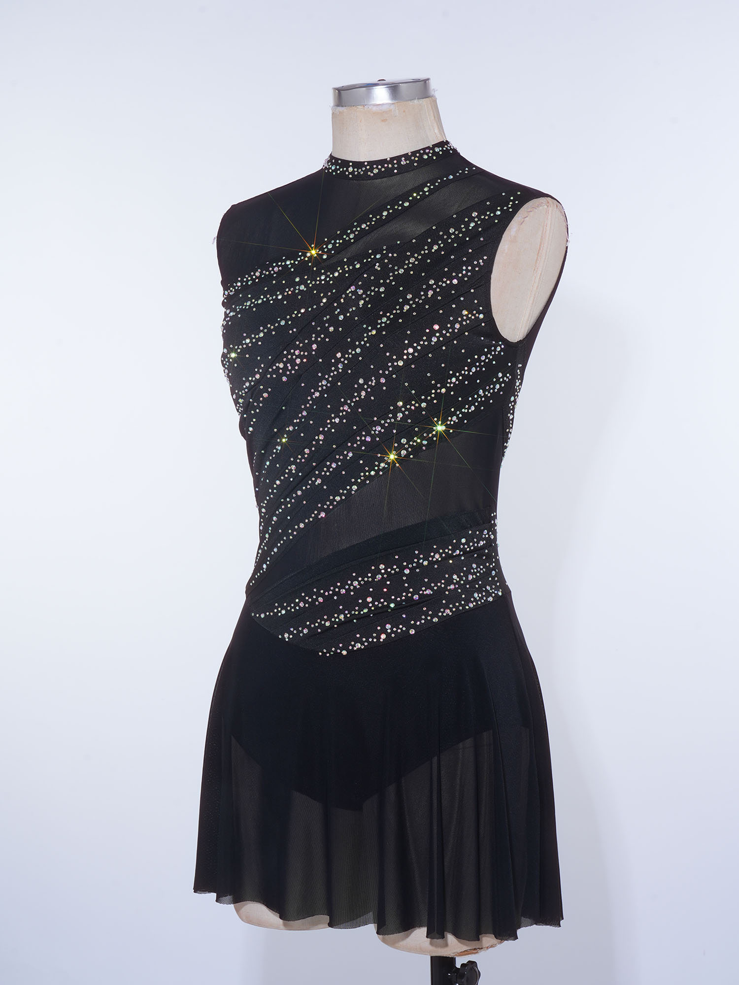 Kostum Tari Tango Cha-cha Wani - Rhinestone Banding Trim ulasan dan harga