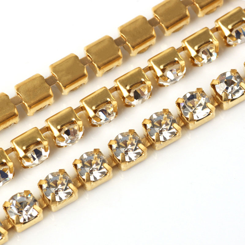 1 Meter Rantai Kristal Rhinest - Sew On Rhinestone ulasan dan harga