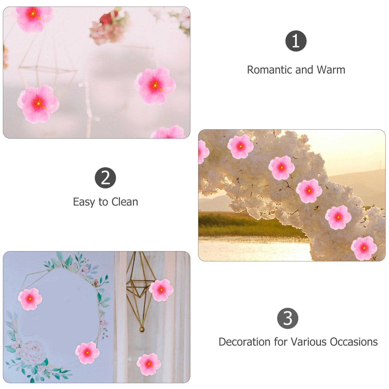 100Pcs Hiasan Kain Bunga Sakur - Embellish Craft ulasan dan harga