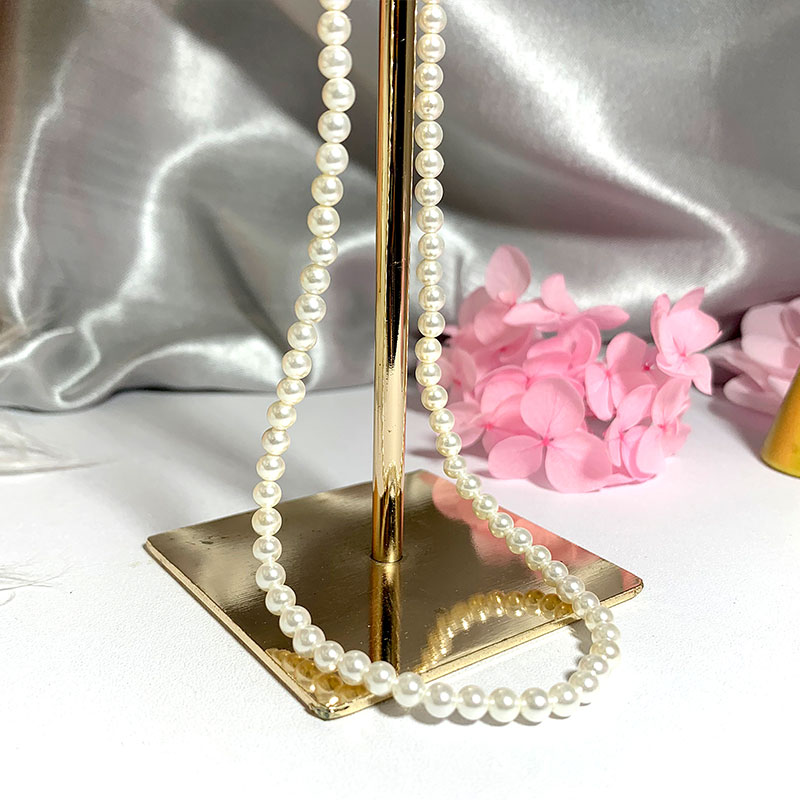 Kalung Mutiara Kerang 4Mm Eleg - Pearl Trim Chain ulasan dan harga
