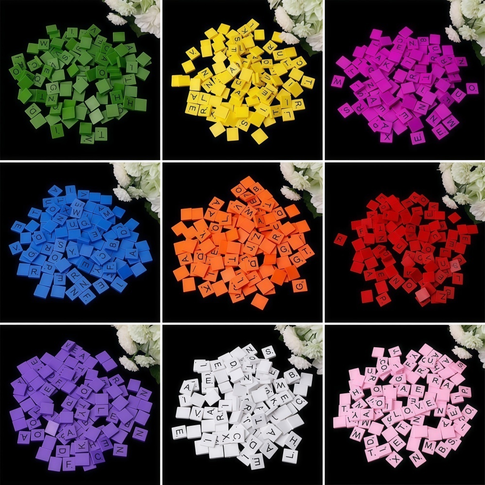 100 Buah Kubus Huruf Kayu untu - Embellish Craft ulasan dan harga