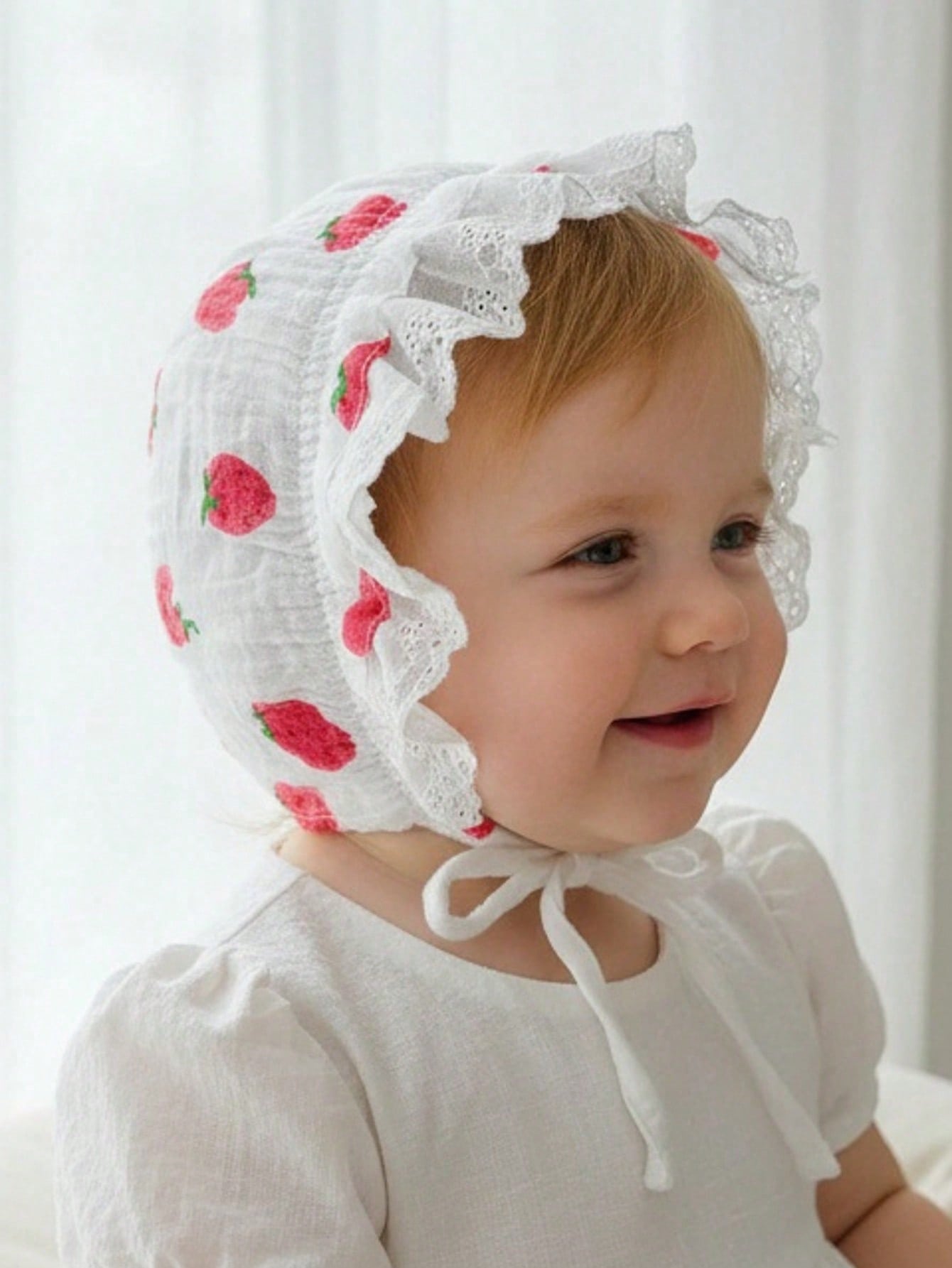 1 Buah Topi Bayi Renda Bunga A - Embroidery Embellishments ulasan dan harga